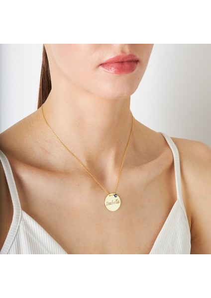 Plaka Nzarlı Isim Kolye