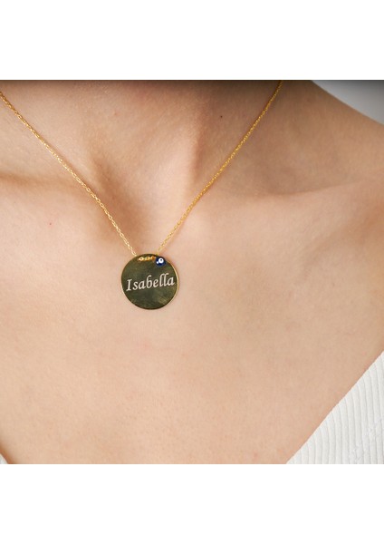 Plaka Nzarlı Isim Kolye fırsatları