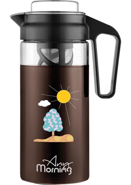 Tekno Trust Cam CGJ054 Soğuk Demleme Kahve ve Çay Sürahisi 1300 ml Mor 600 ml ve Üzeri