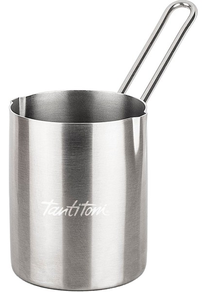 Tekno Trust Beyaz Paslanmaz Çelik Çift Ağızlı Silindir Cezve 500ML Çelik 1 Parça