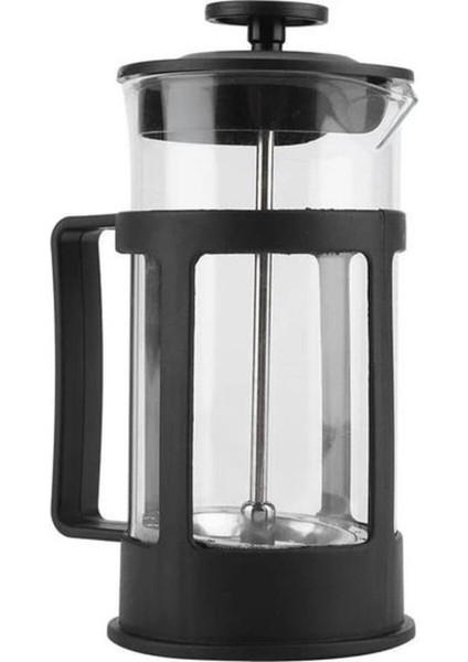 Tekno Trust 600 ml ve Üzeri 2301 Frech Press Süzgeçli Kahve ve Çay Kupası Siyah Cam modelleri