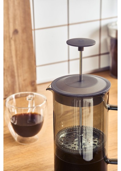 Tekno Trust 600 ml ve Üzeri Valentina Borosilikat Cam French Press Grey 1000 ml Cam Gri fırsatları