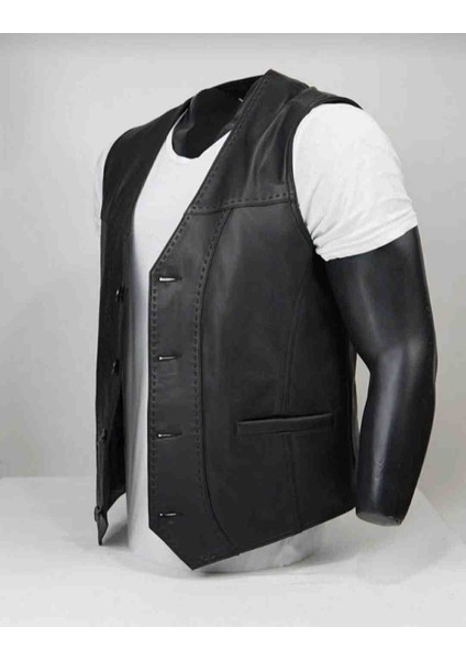 Deri Puntolu Yelek modelleri