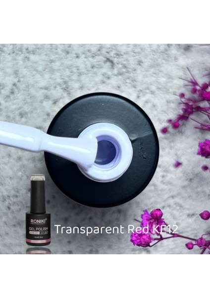 Kalıcı Oje Transparent Red KE12 10ml