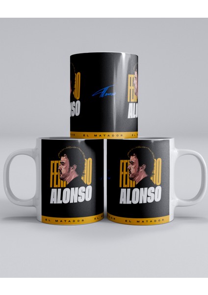 Fernando Alonso El Matador Baskılı Kahve Kupa Bardak