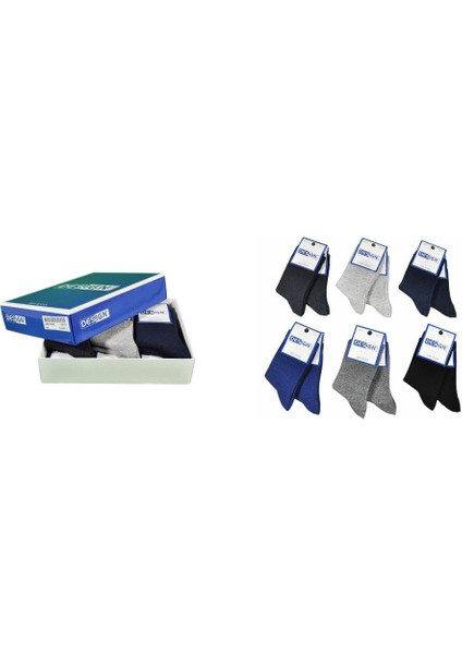 Design Çocuk Pamuklu Çorap 6'lı