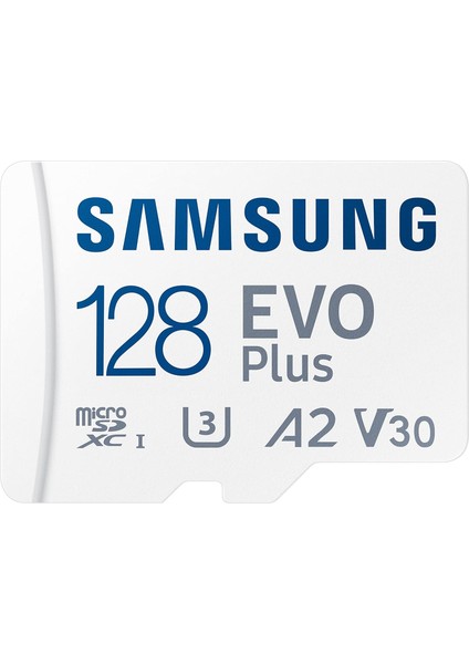 Evo Plus 128 GB Sdxc U3 Sınıf 10 A2 130MB/S Mikro Sd Bellek Kartı Adaptörlü 2021 Sürümü (MB-MC128KA/EU)