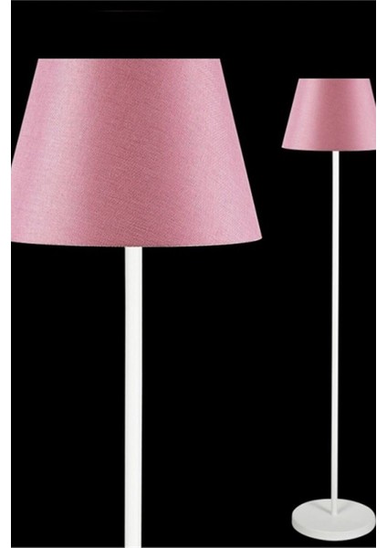 Beyaz Metal Lambader Pembe Konik Başlık ML713