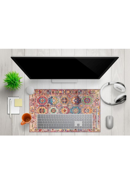 Mikrofiber Dekoratif Mouse PAD,40X80  7mm Kalınlık, Kaygansız Taban, Leke Tutmaz, Su Geçirmez, Ofis Aksesuarı