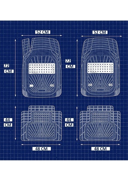 Havuzlu Fiat Egea Cross Tamir Kitli 2020 Uyumlu 4d Havuzlu Yeni Nesil Universal Paspas Krom Gri Uni