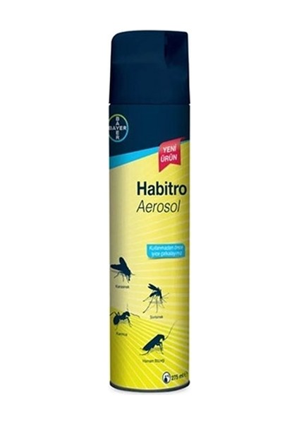 Habitro Aerosol Sivrisinek Karasinek Haşereye Karşı Etkili Böcek Ilacı Sprey 275 ml