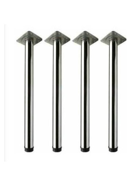 Masa Ayağı - 60MM Çeşitli Renkler 71CM (4 Adet) Krom Kaplama