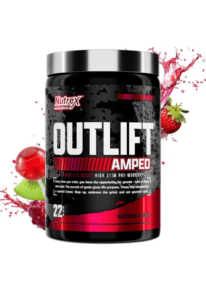 Outlıft Amped Max Dosed Hıgh Stım Pre Workout 440GR Usa Version dir!!