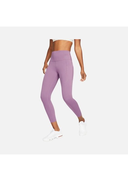 Dri-Fit Universa Medium-Support High-Waisted 7/8 Training Kadın Mor Spor Tayt DQ5897