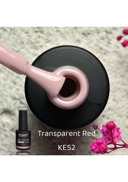 Kalıcı Oje Transparent Red KE52 10ml