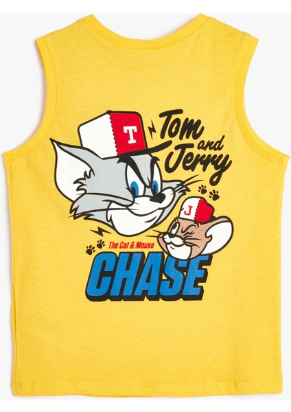 Atlet Tom ve Jerry Baskılı Lisanslı Pamuklu