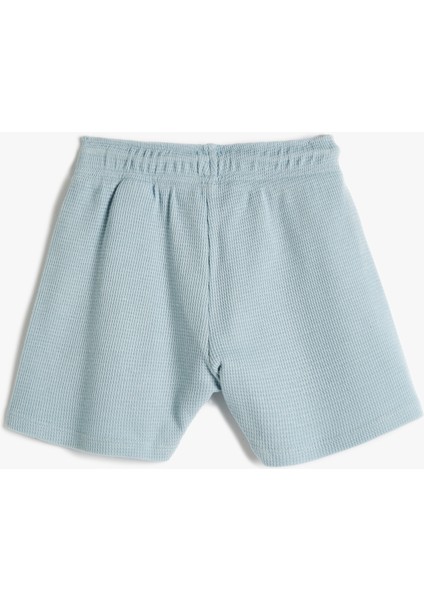Basic Şort Beli Bağlamalı Pamuklu