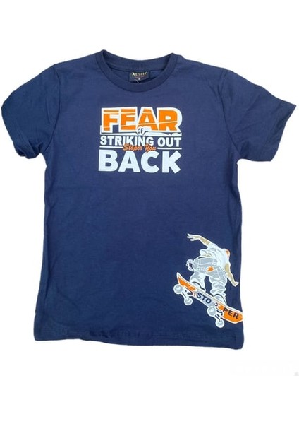 Fear Of Strıkıng Kaykay Baskılı Erkek T-Shirt Şort Çocuk Takım