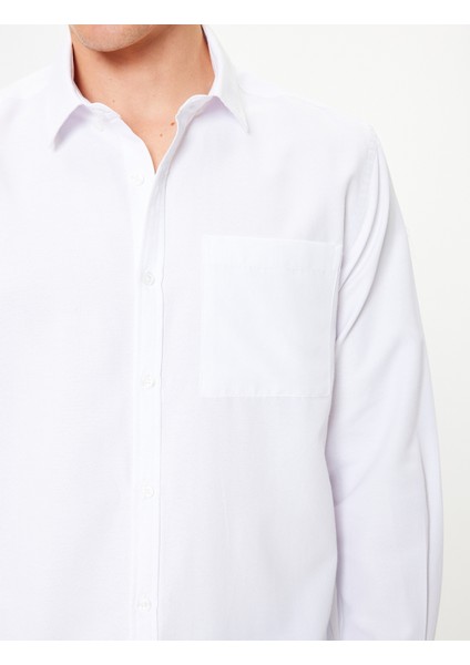 Oxford Gömlek Uzun Kollu Cep Detaylı Pamuk Karışımlı indirimleri