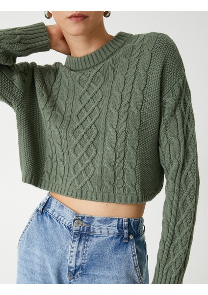 Saç Örgü Triko Kazak Bisiklet Yaka Uzun Kollu indirimleri