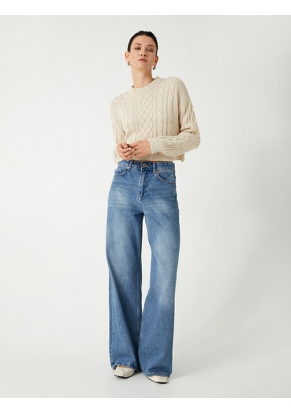 Saç Örgü Triko Kazak Bisiklet Yaka Uzun Kollu fiyatları