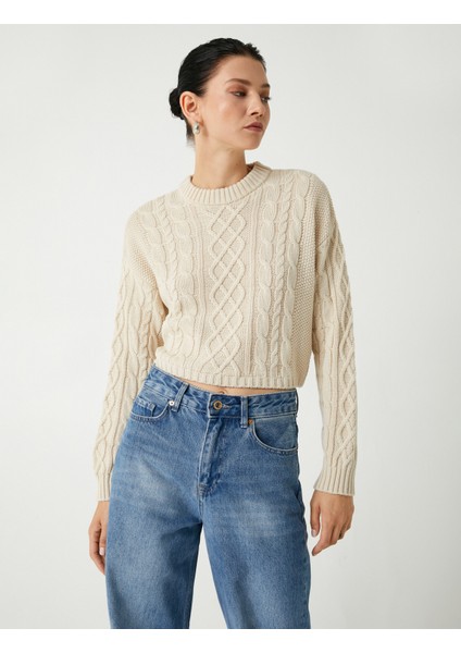 Saç Örgü Triko Kazak Bisiklet Yaka Uzun Kollu modelleri