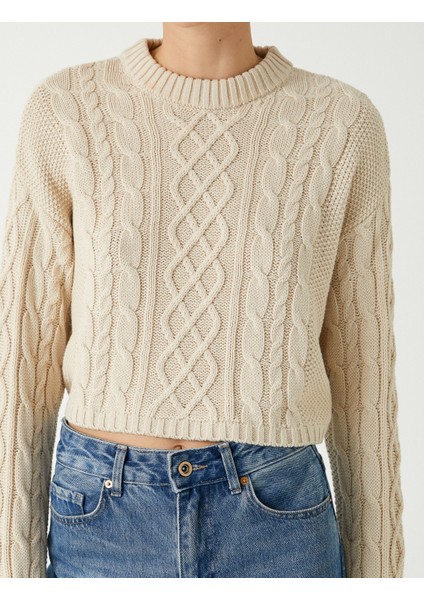 Saç Örgü Triko Kazak Bisiklet Yaka Uzun Kollu indirimleri