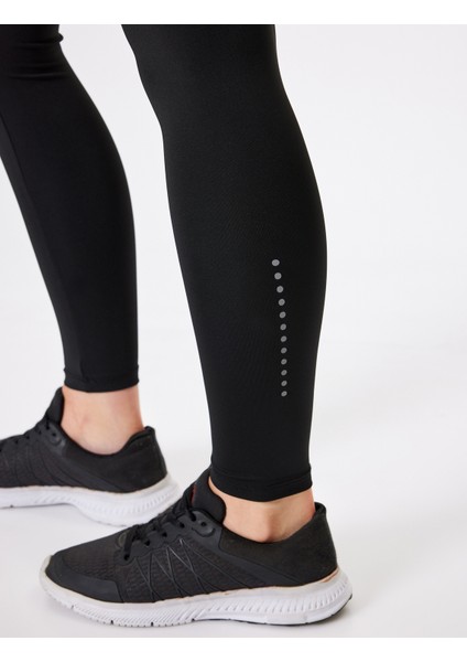 Spor Tayt Bilek Boy Baskılı Yüksek Bel Slim Fit indirimleri