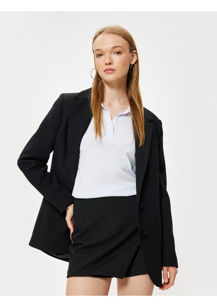 Mini Şort Etek Slim Fit Standart Bel