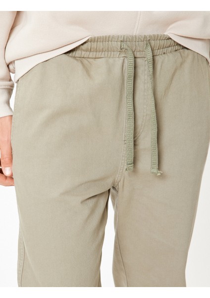 Gabardin Pantolon Beli Bağcıklı Cep Detaylı Pamuklu indirimleri