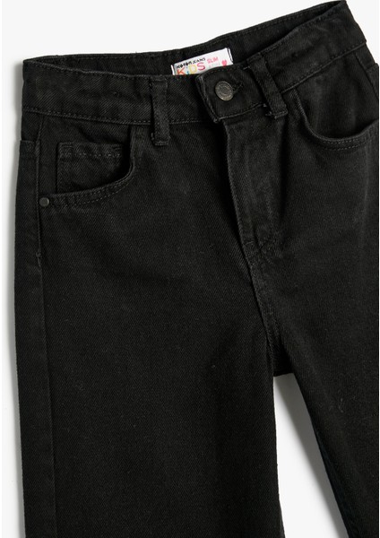 Kot Pantolon Geniş Paça Cepli Pamuklu - Wide Leg Jean modelleri