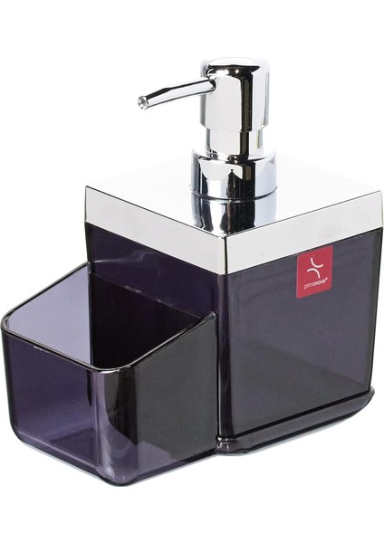 M-E51-25 Toskana Mutfak Sıvı Sabunluk-Şeffaf Siyah