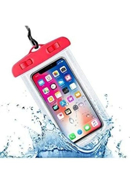 Tüm Telefonlara Uyumlu Yağmur Su Geçirmez Waterproof Deniz Havuz Altı Geçirmez Kılıf