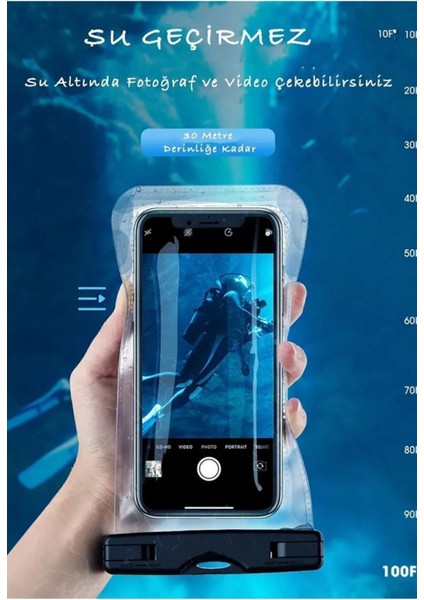 Tüm Telefonlara Uyumlu Yağmur Su Geçirmez Waterproof Deniz Havuz Altı Geçirmez Kılıf fiyatları