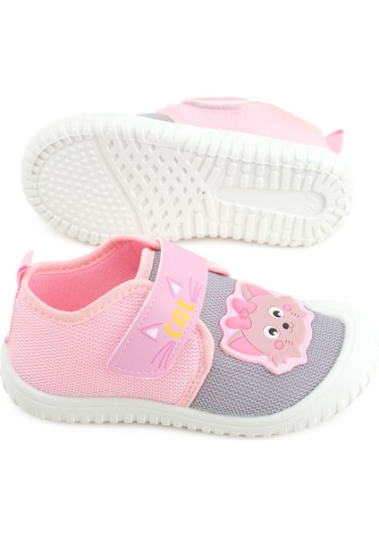 Yazlık Kız Çocuk Rahat Taban Cırt Cırtlı Ayarlanabilir Keten Günlük Ayakkabı indirimleri