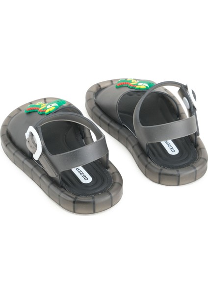 Yazlık Erkek Çocuk Suni Deri Işıklı Rahat Taban Ayarlanabilir Dino Sandalet fırsatları