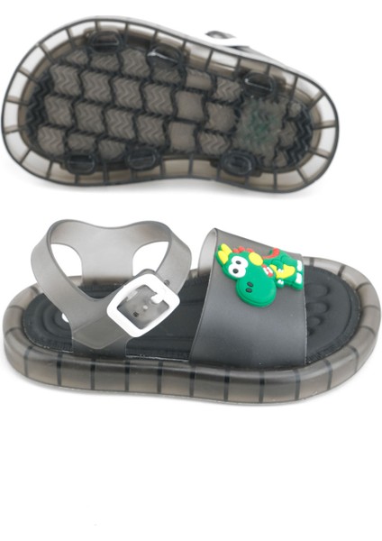 Yazlık Erkek Çocuk Suni Deri Işıklı Rahat Taban Ayarlanabilir Dino Sandalet indirimleri