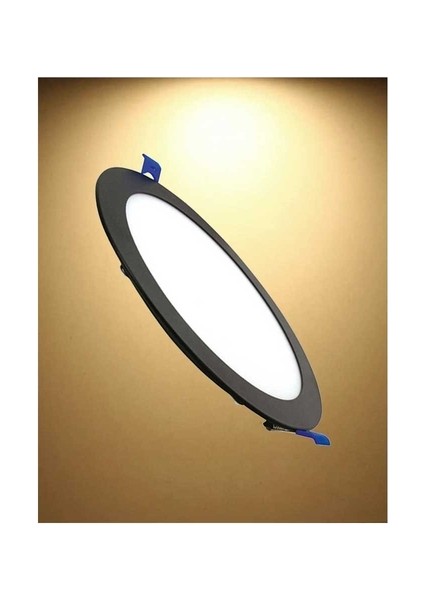 15W Sıvaaltı Yuvarlak LED Panel Armatür Siyah Gövde Gün Işığı 3000K AP01-01501 fiyatları