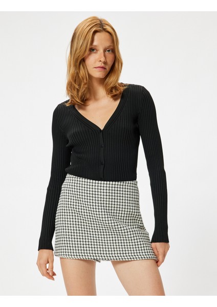 Tüvit Şort Etek Mini Boy Kareli fiyatları