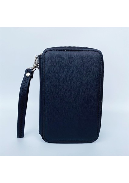 Büyük Kapasiteli Düz Renkli Pu Kalem Çantası 72 Renk Öğrenci Kalem Çantası Kırtasiye Kutusu (Yurt Dışından)