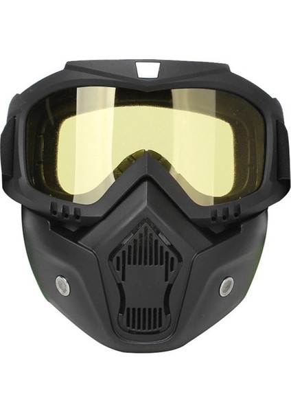 Kkmoon Mortorcycle Yüz Maskesi Açık Yüz Kask Motokros Göz (Yurt Dışından)