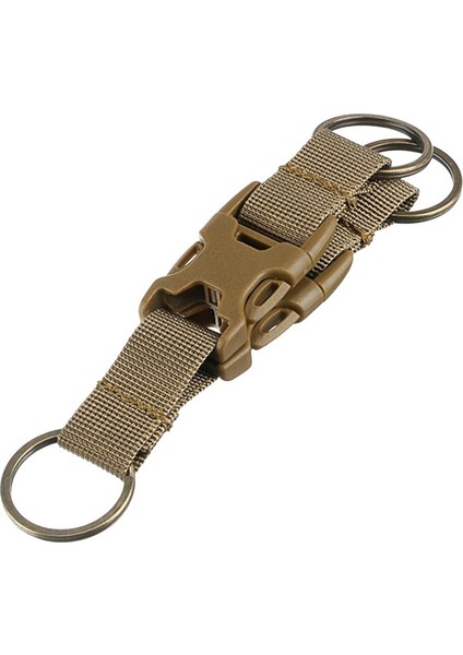 Segolike Açık Kemer Molle Dokuma Toka Asılı Carabiner Anahtar Kanca Haki (Yurt Dışından)