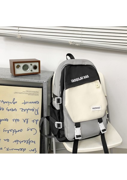 Son Moda Ortaokul Öğrencisi Okul Çantaları, Nefes Alabilen, Aşınmaya Dayanıklı ve Yükü Azaltan Naylon Malzemeden Üretilmiştir, Erkek ve Kız Çocuk Okul Çantaları Için Uygundur (Yurt Dışından)