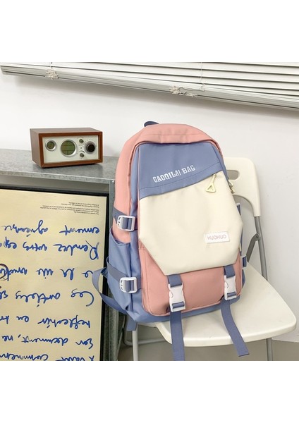 Son Moda Ortaokul Öğrencisi Okul Çantaları, Nefes Alabilen, Aşınmaya Dayanıklı ve Yükü Azaltan Naylon Malzemeden Üretilmiştir, Erkek ve Kız Çocuk Okul Çantaları Için Uygundur (Yurt Dışından)