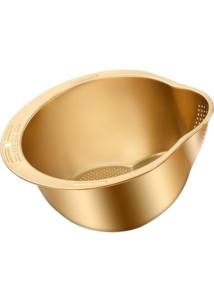 Mutfak Aleti Altın Için Yan Tahliye Delikli Eğ Pirinç Süzgeç Yı Kasesi (Yurt Dışından) fırsatları