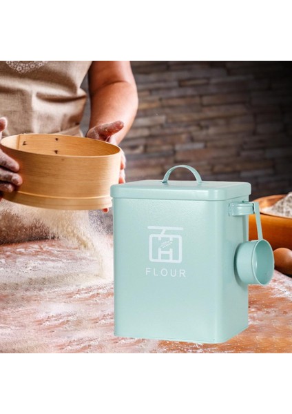 Çiftlik Evi Çamaşır Odası Dekoru Yeşil Için Metal Çamaşır Deterjanı Bidonu (Yurt Dışından) fırsatları