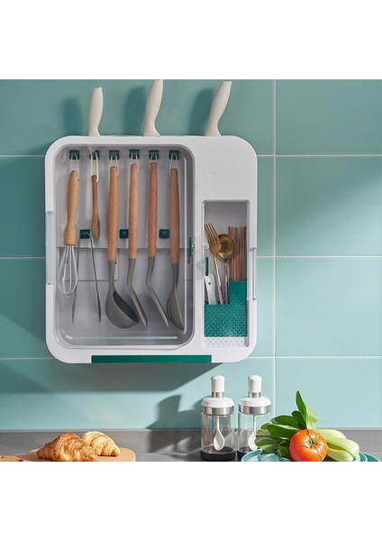 Delme Kabı, Spatula, Kaşık, Bıçak Tutucusu, Duvara Monte Mutfak Eşyaları Saklama Yeri Olmayan Mutfak Saklama Rafı (Yurt Dışından) modelleri