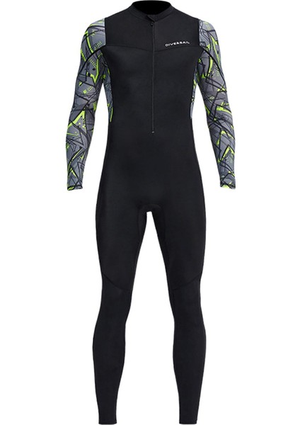 Streç Neopren Wetsuit, Ö Fermuarlı Tam Vücut Dalış Elbisesi, Için - Şnorkelli Dalış, Tüplü Dalış Yüzme, - Xxxl (Yurt Dışından)