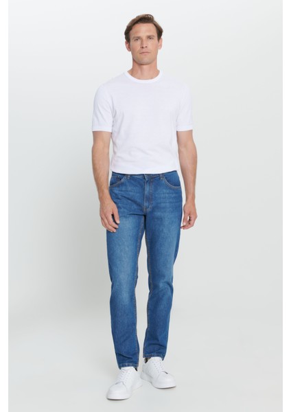 ALTINYILDIZ CLASSICS Erkek Mavi Comfort Fit Rahat Kesim %100 Pamuk Denim Jean Kot Pantolon modelleri