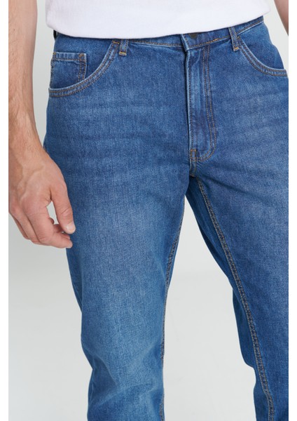 ALTINYILDIZ CLASSICS Erkek Mavi Comfort Fit Rahat Kesim %100 Pamuk Denim Jean Kot Pantolon indirimleri